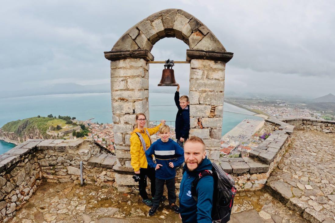 Auf der Festung Paladimi in Nafplio