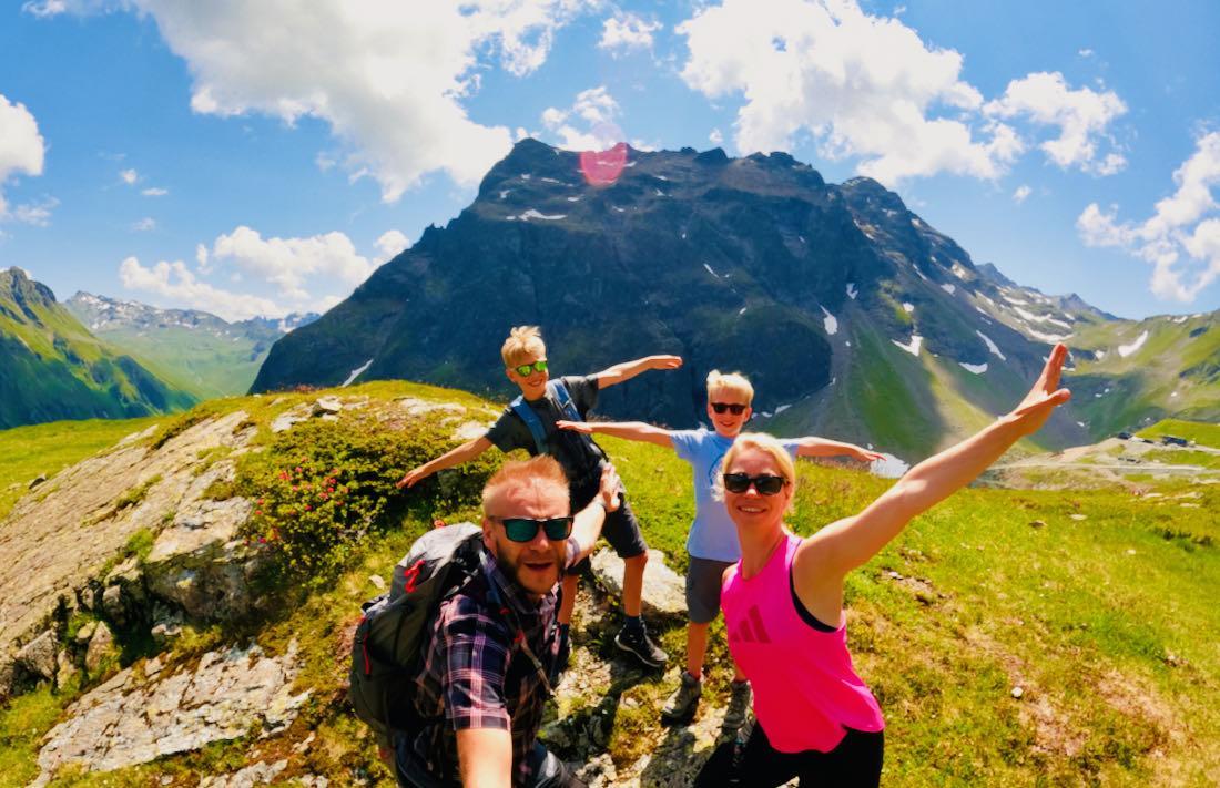 Ausblick auf den Bergen im Montafon