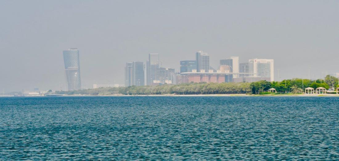 Blick auf Abu Dhabi