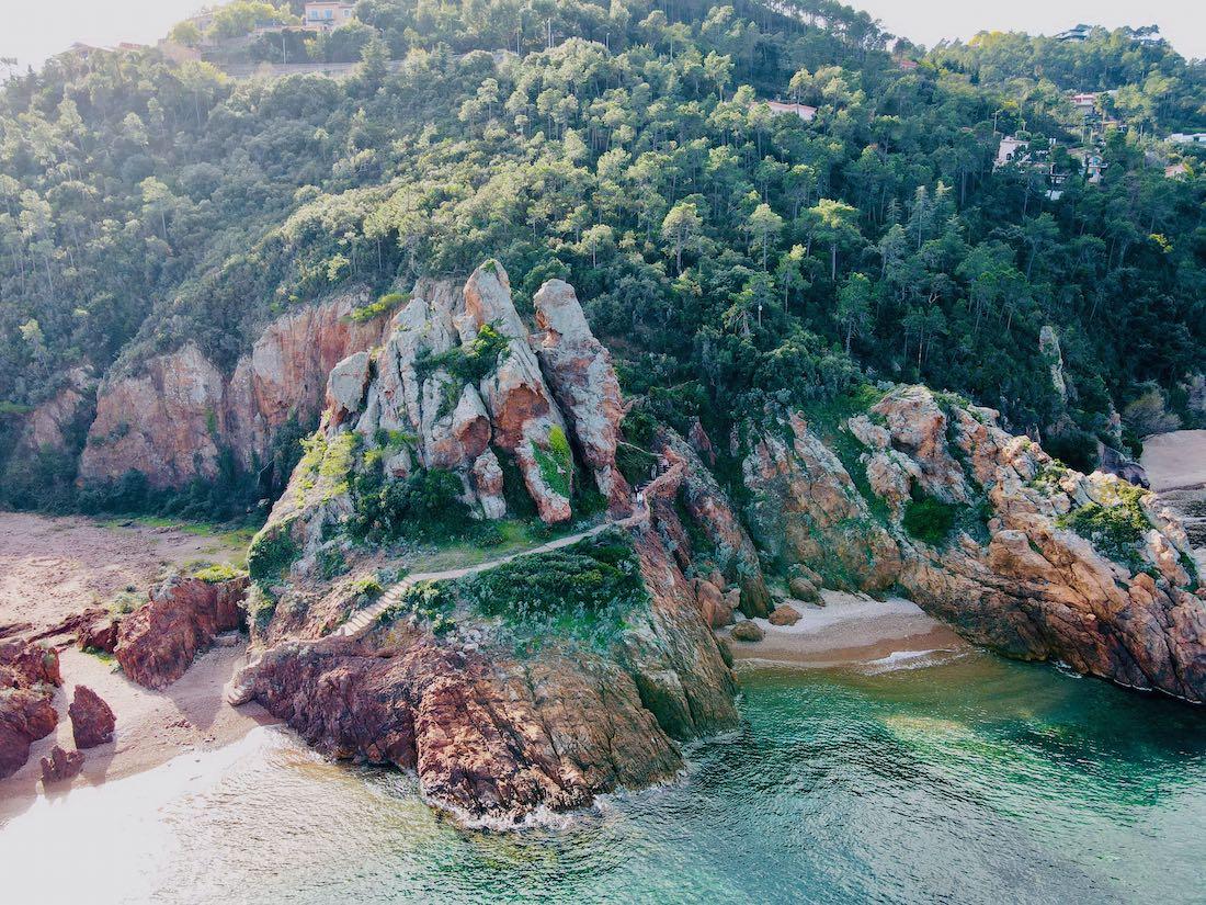 Blick auf Plage de l'Aiguille