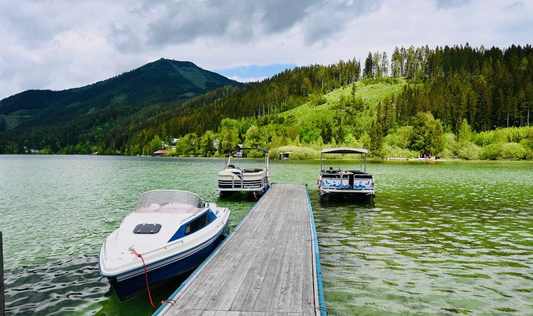 Boote am Steeg auf dem Erlaufsee