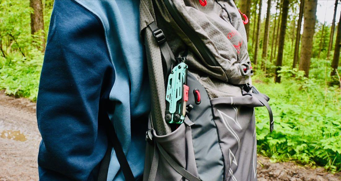 Der Signal am Rucksack