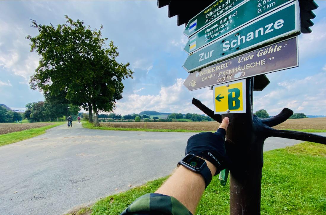 Die Blockline Bs zeigen den Weg