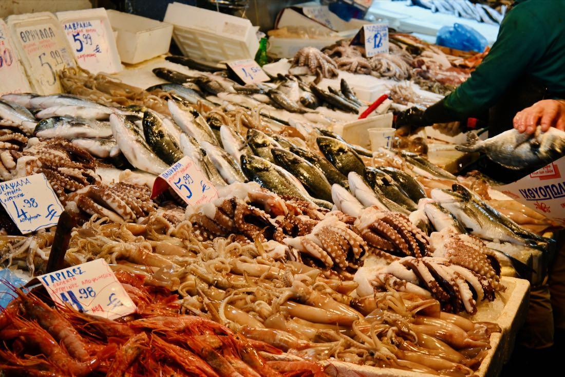 Die Fischhalle in Athen