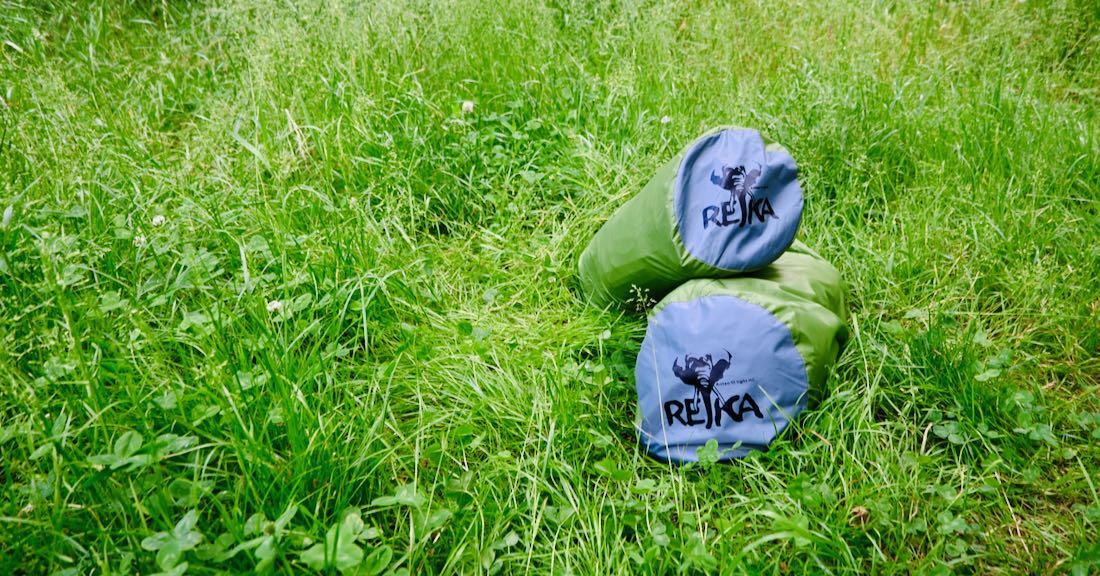 Die REJKA Zelte verpackt