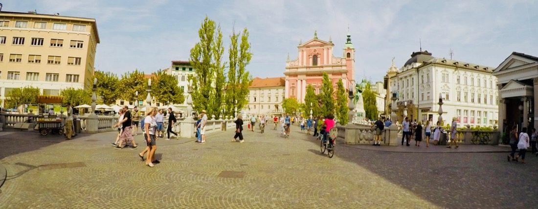 Die drei Brücken in Ljubiljana