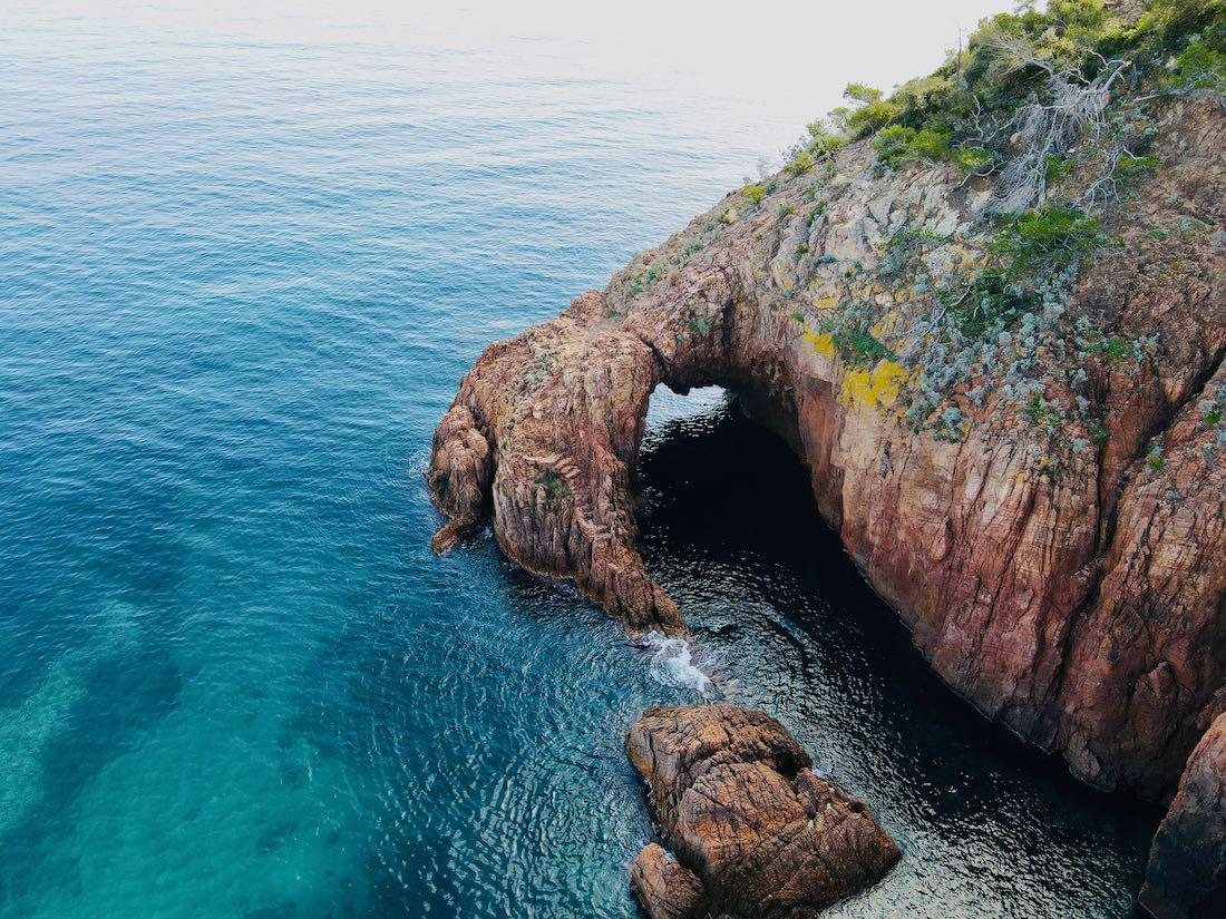 Felsen am Plage de l'Aiguille