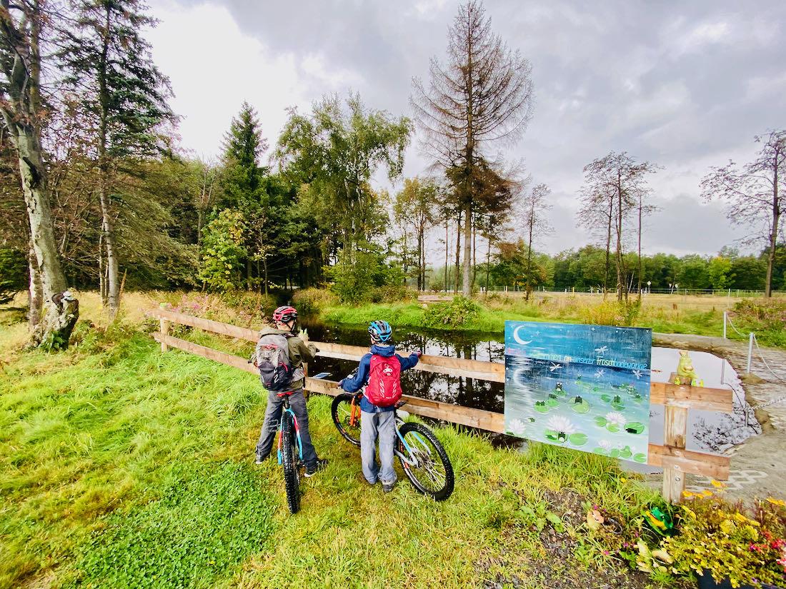 Flo und Ben am Froschteich