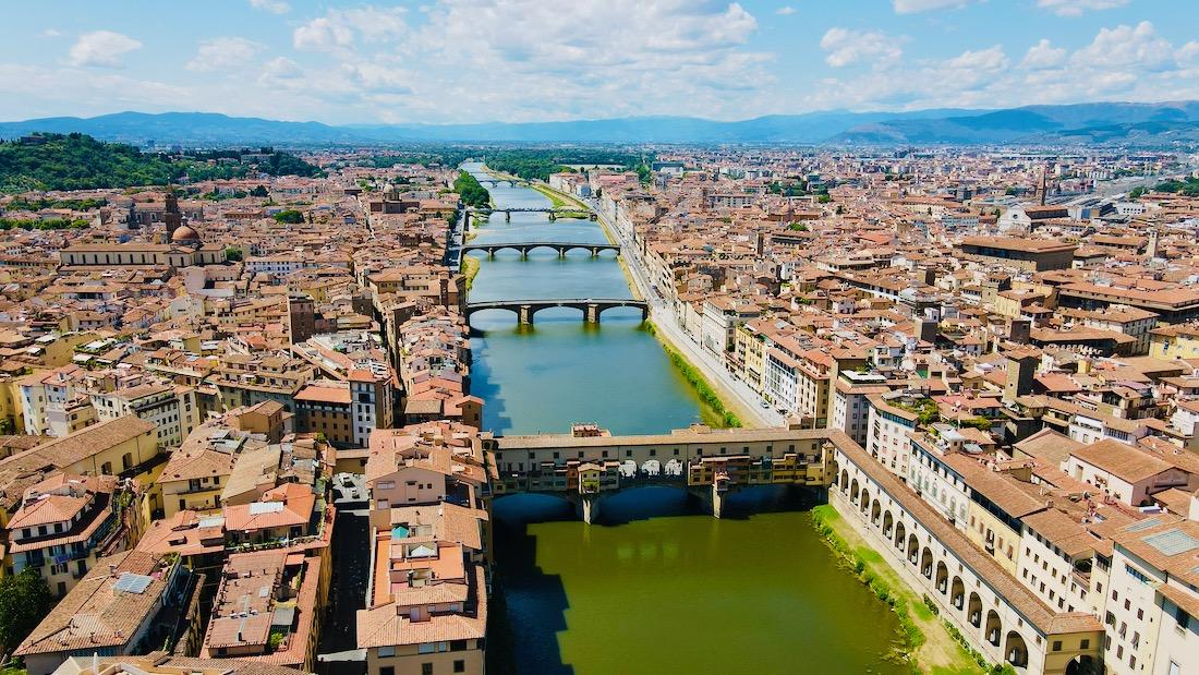 Florenz aus der Luft