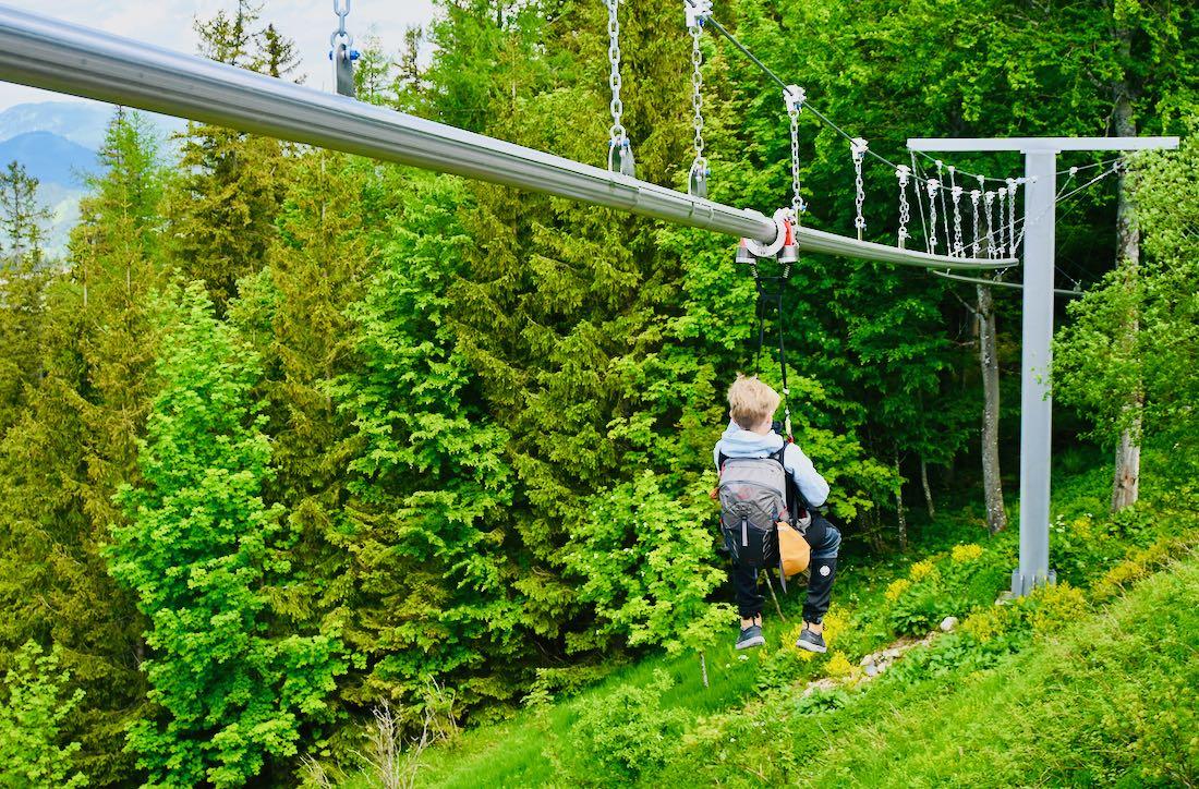 Flylina Hexenflug auf der Bürgeralpe in Mariazell