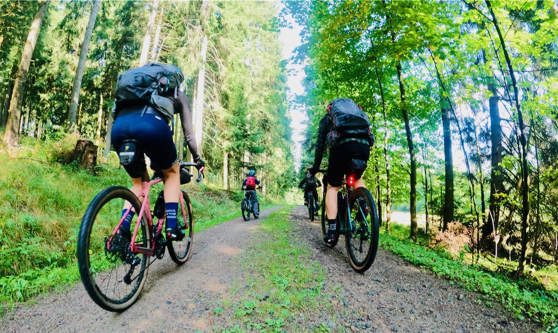 Fravely auf dem Waldweg