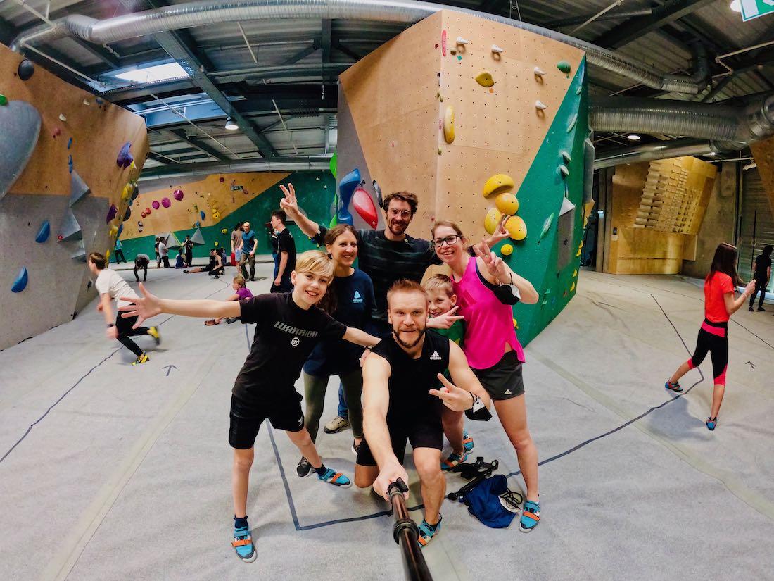 Fravely beim Bouldern