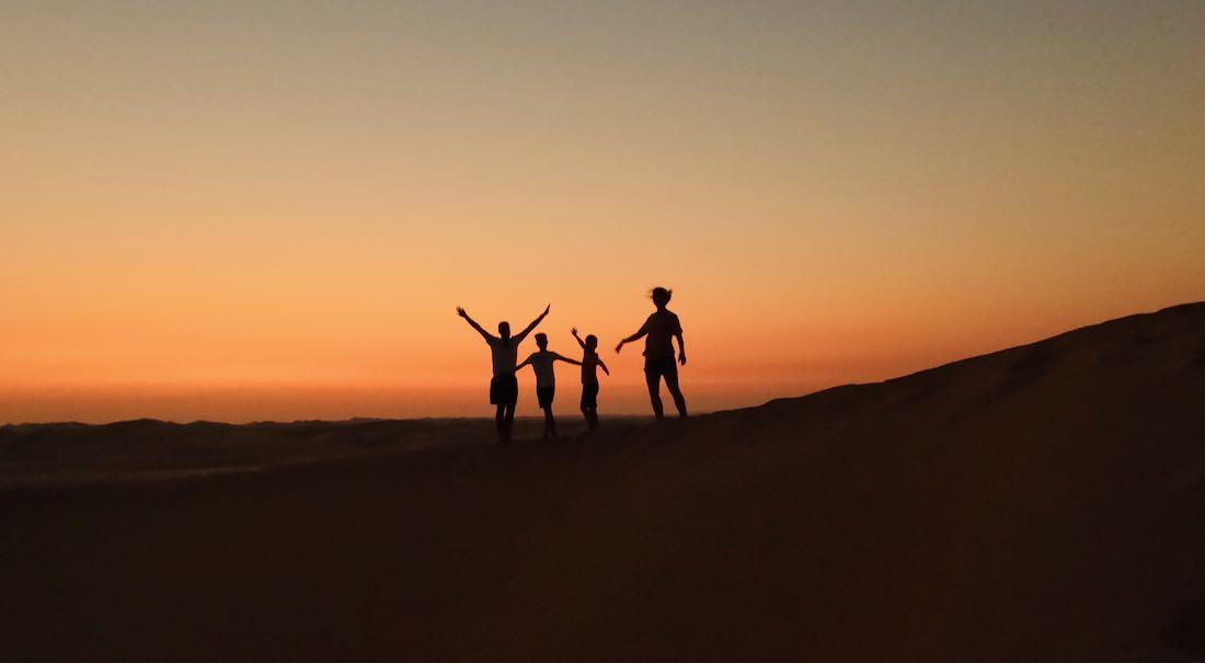 Fravely beim Sonnenuntergang