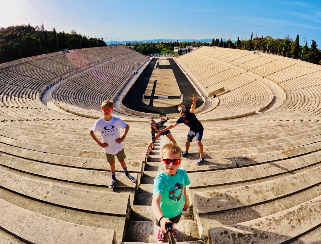 Fravely im Panathinaiko Stadion in Athen Grichenland