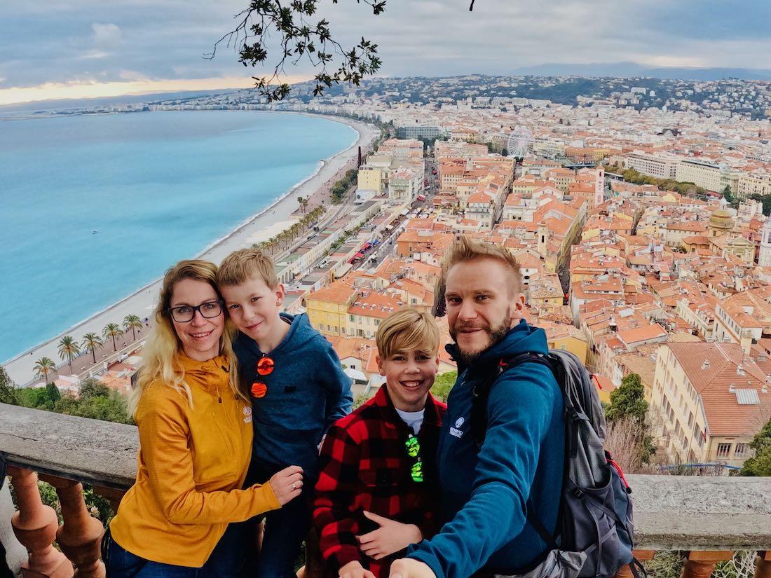 Fravely mit Blick auf Nizza