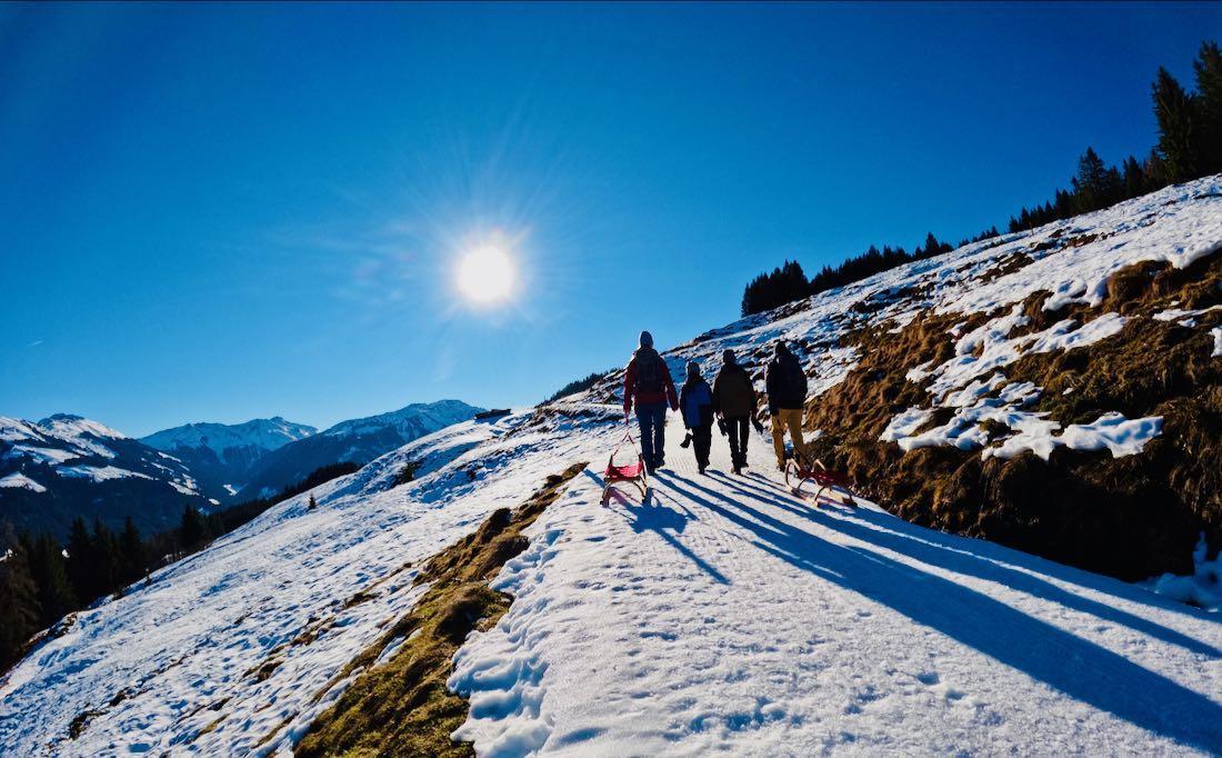 Fravely wandert zur Haagalm hinauf