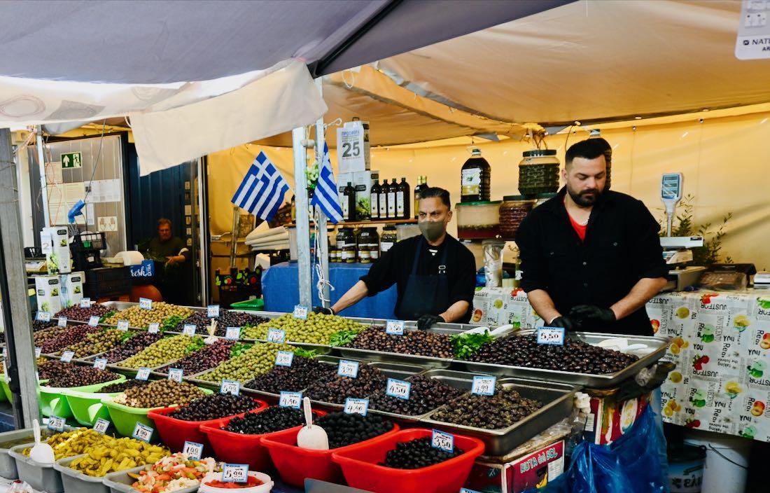 Gemüse auf dem Markt von Athen