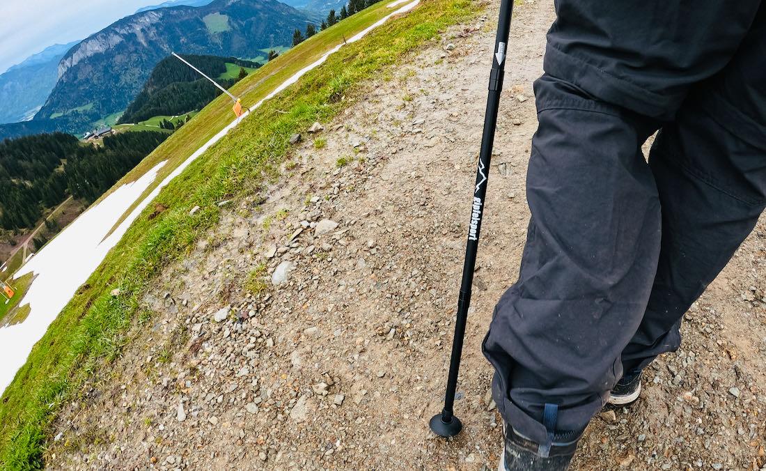 Gipfelsport Faltbare Carbon Wanderstöcke beim Wander