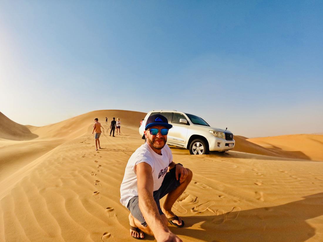 Hinauf zur Moreeb Dune