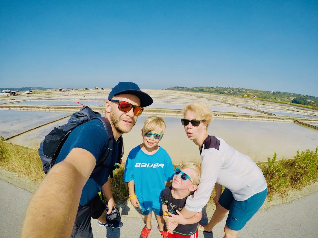 In den Salinen von Piran in Slowenien