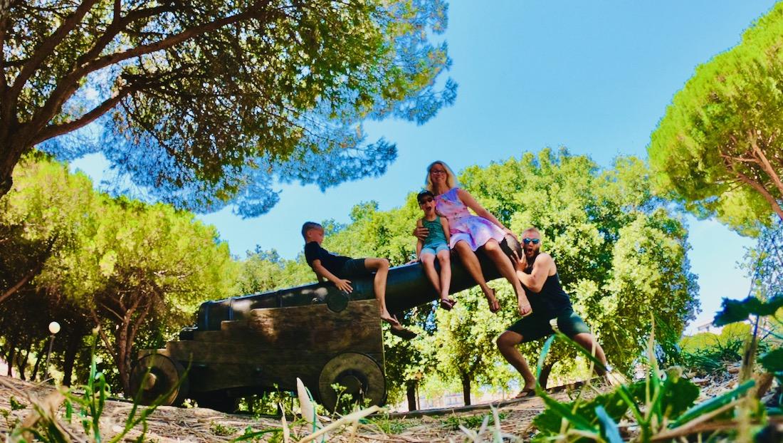 Kanone in der Festung