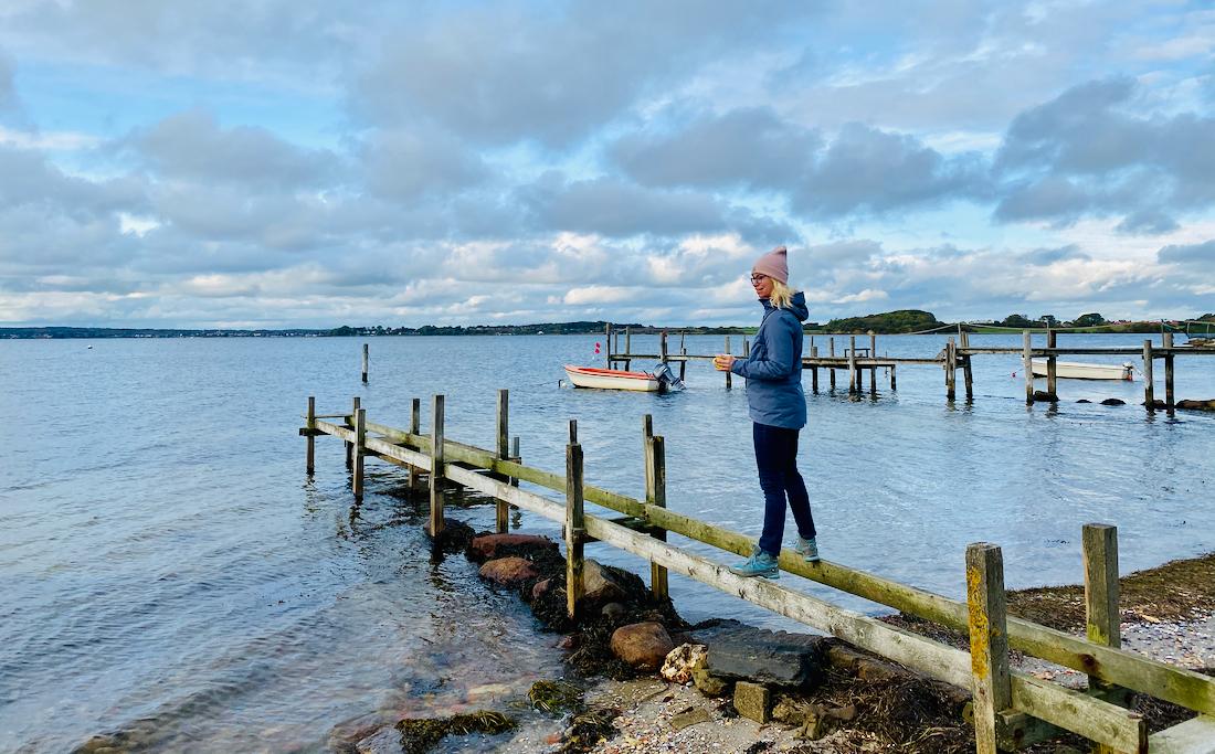 Melanie auf dem Steg