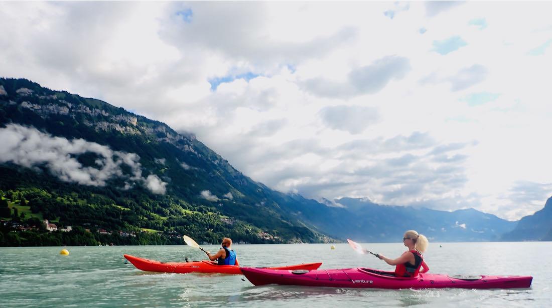 Melanie und Thomas im Kayak