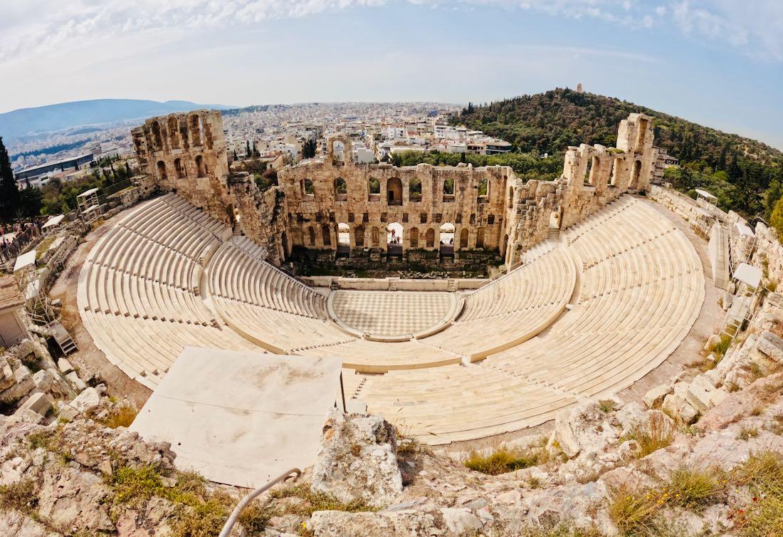 Das Odeon des Herodes Atticus in Athen