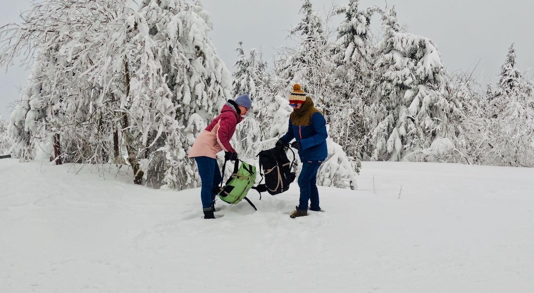 Ortlieb Atrack im Winter