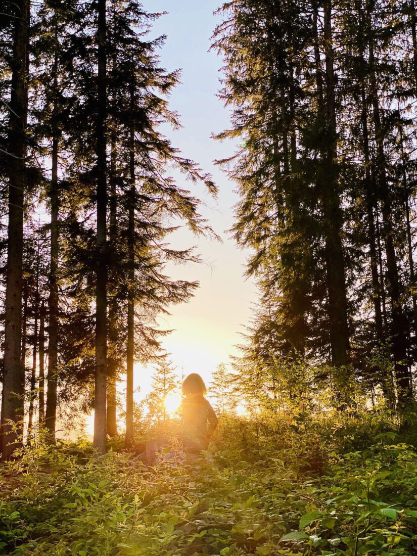 Pillerseetal Melanie im Sonnenuntergang