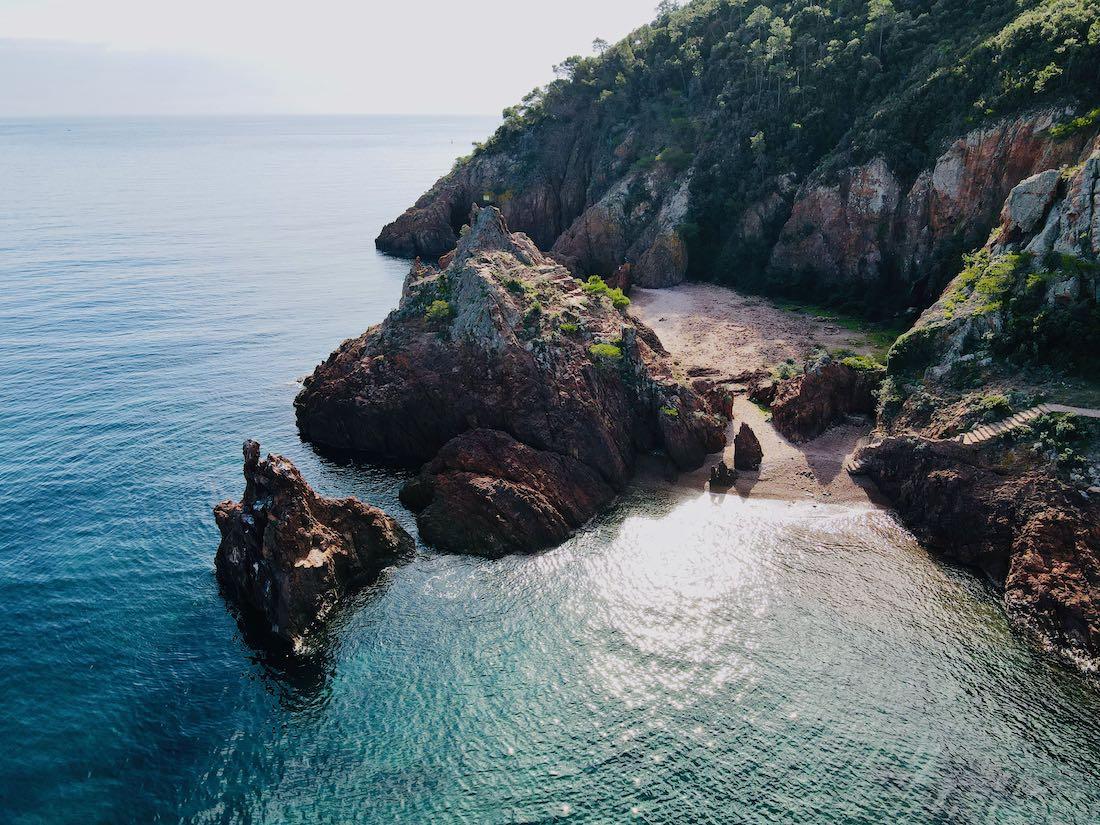 Plage de l'Aiguille von oben