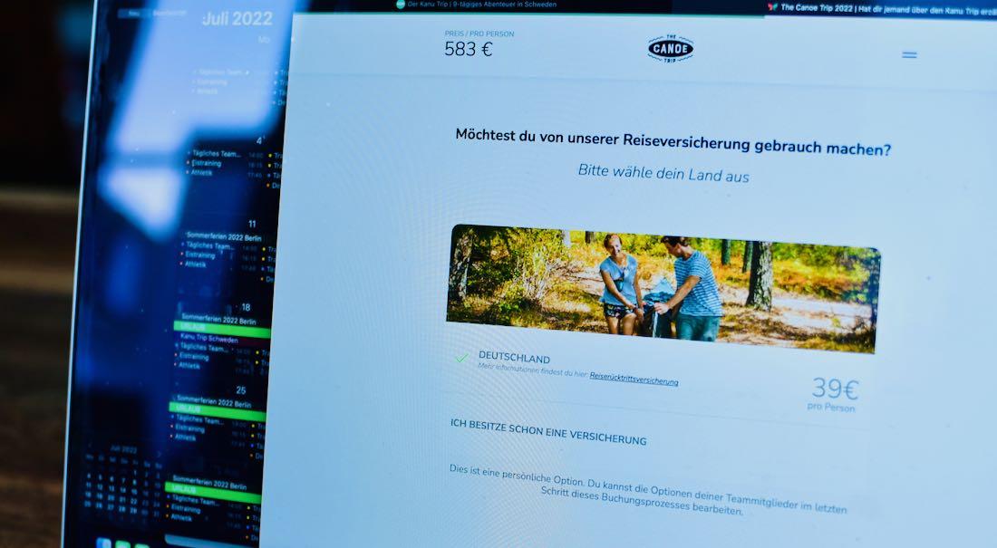 Schweden Kanutrip - Reiseversicherung