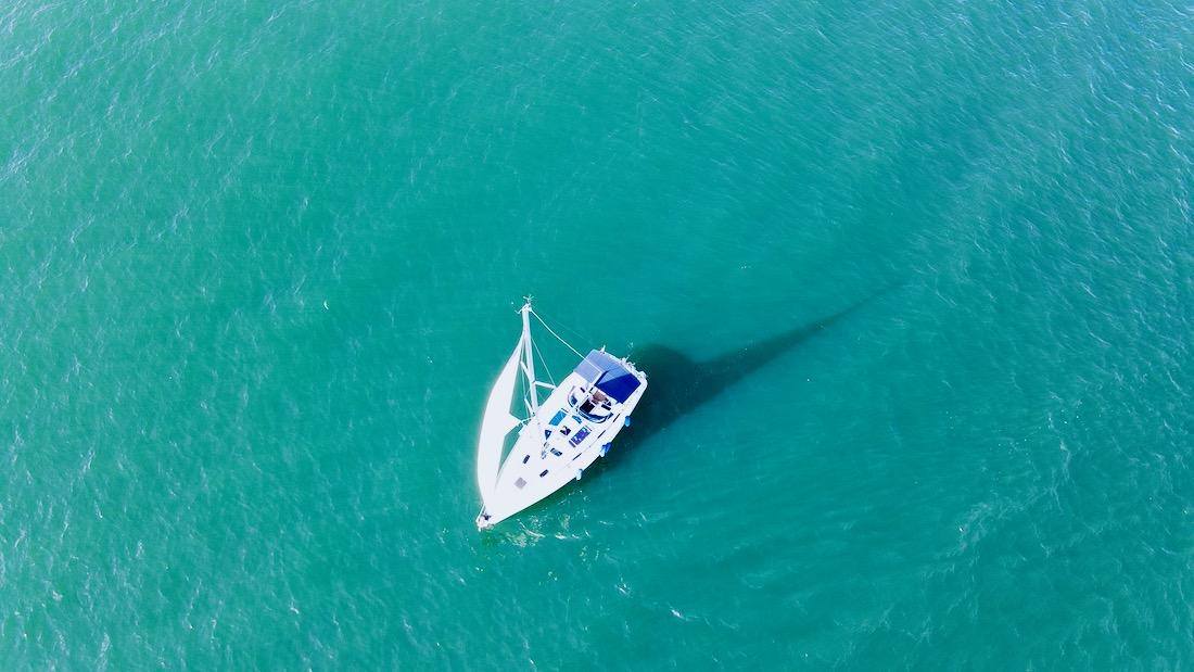 Segeln mit Davide auf seinem Segelboot vor Rimini