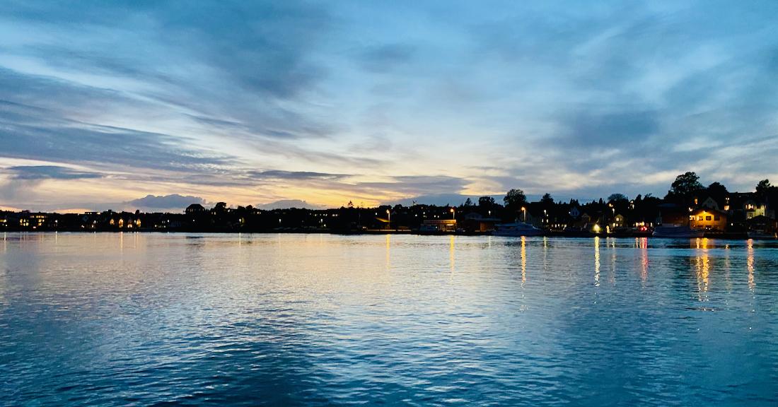 Sonnenuntergang in Sønderborg