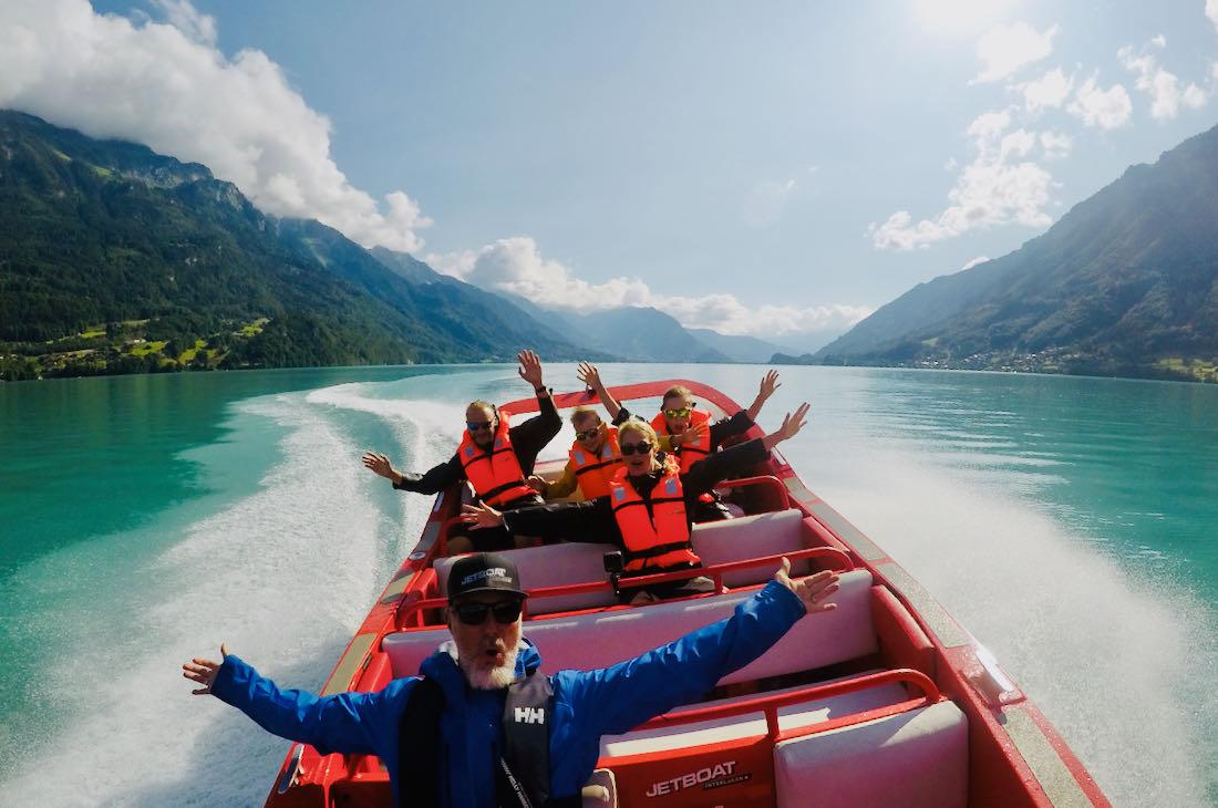 Spass mit dem Jetboat Interlaken