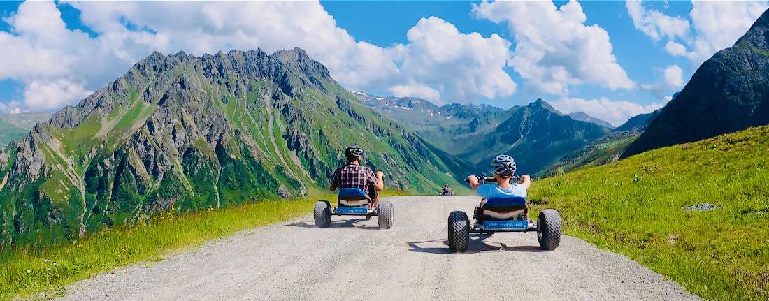 Thomas und Ben im Mountain Cart