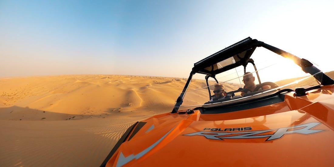 Thomas und Markus im Buggy