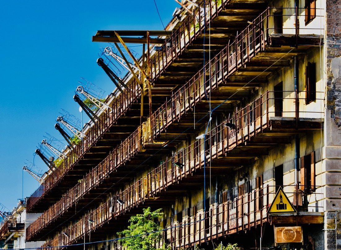 Triest altes Hafengebäude