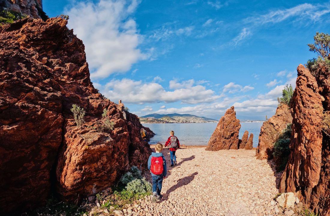 Wandern am Plage de l'Aiguille