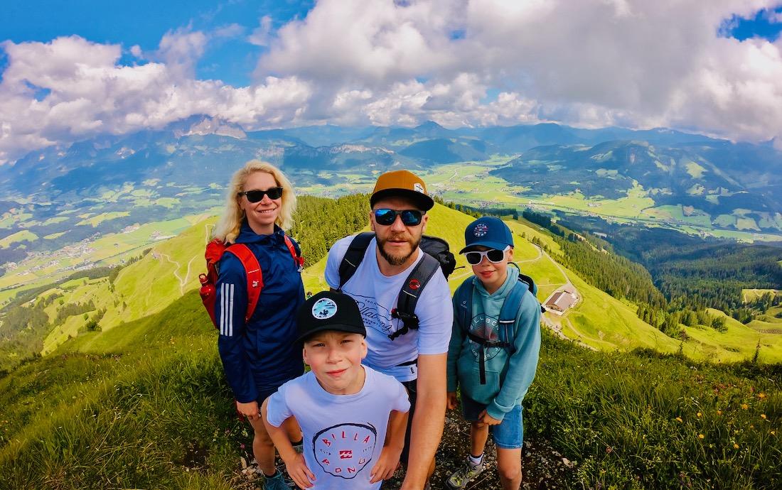 Wir in den Kitzbüheler Bergen