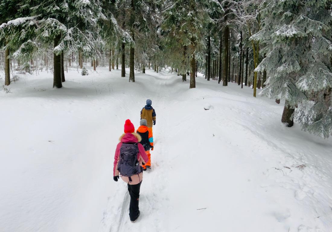 Winterwandern am Fichtelberg in Oberwiesenthal