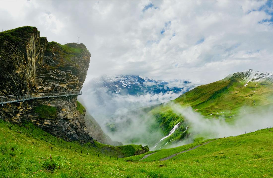 Wolken vor dem First Sky Walk