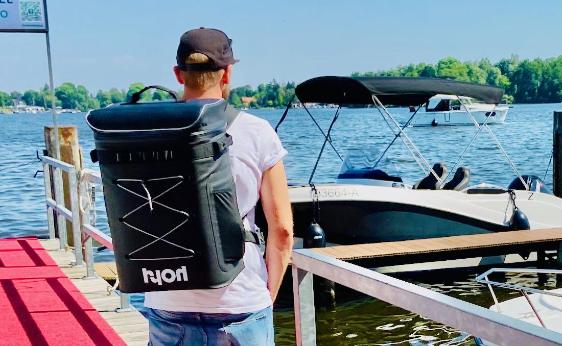 hyoh Kühlrucksack unterwegs