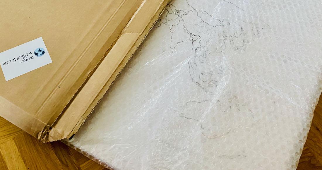 meine-Weltkarte.com Lieferung